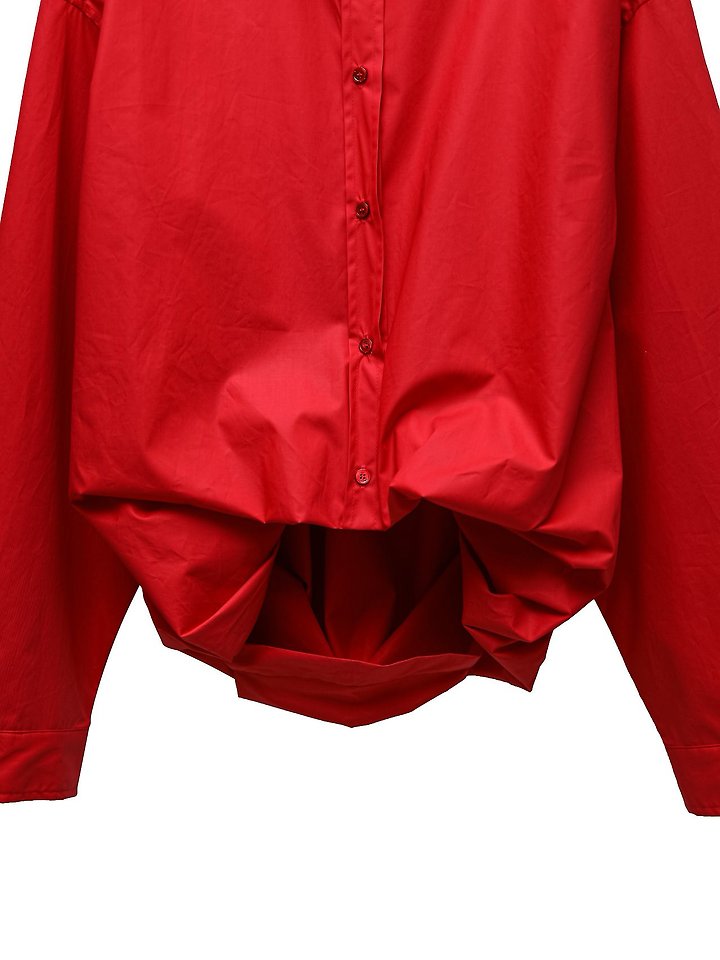 Paper Moon - Korean Women Fashion - #momslook - Balloon-Fit Cotton Button-Down Shirt - 10