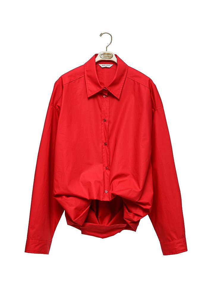 Paper Moon - Korean Women Fashion - #momslook - Balloon-Fit Cotton Button-Down Shirt - 6