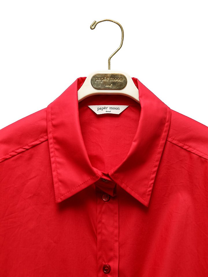 Paper Moon - Korean Women Fashion - #momslook - Balloon-Fit Cotton Button-Down Shirt - 8