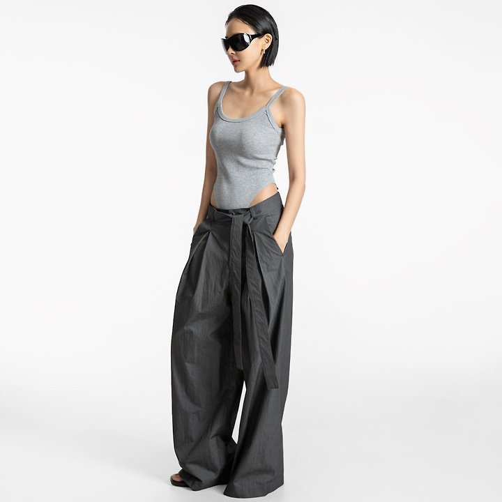 Paper Moon - Korean Women Fashion - #momslook - Sleeveless Open-Back Bodysuit - 2