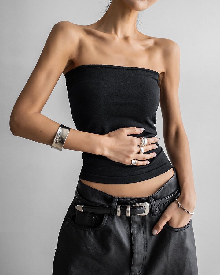 Paper Moon - Korean Women Fashion - #momslook - Slim Tube Knit Top