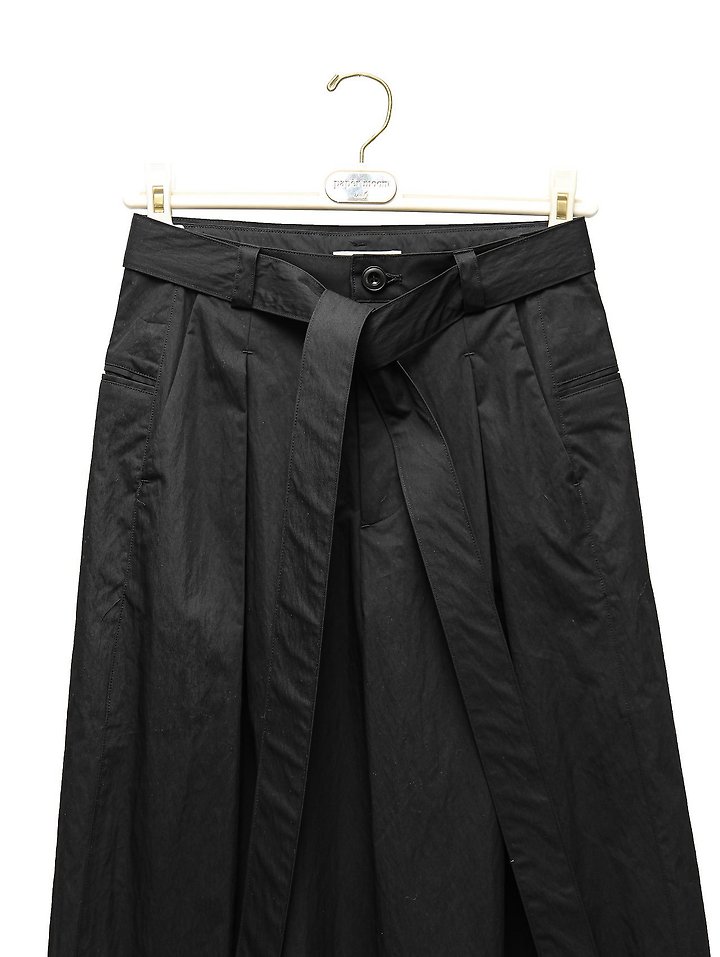 Paper Moon - Korean Women Fashion - #momslook - Double-Pleated Belted Wide Trousers - 12