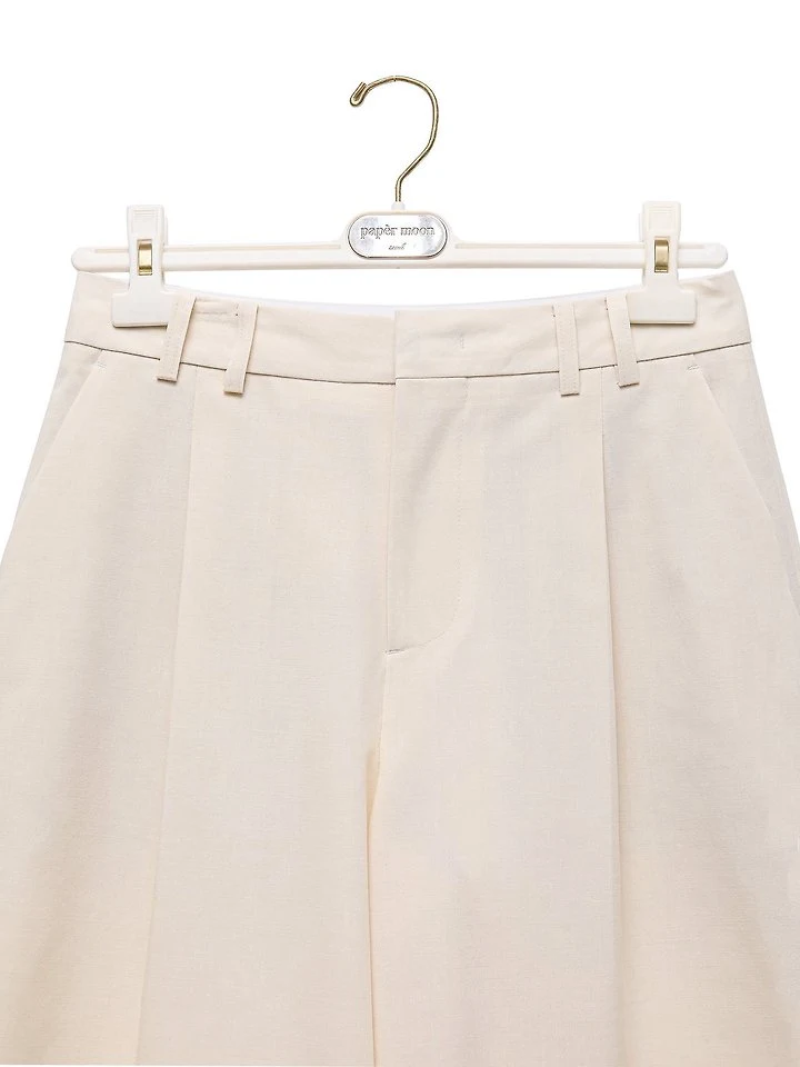 Paper Moon - Korean Women Fashion - #momslook - Classic Wide-Fit Bermuda Trousers - 11
