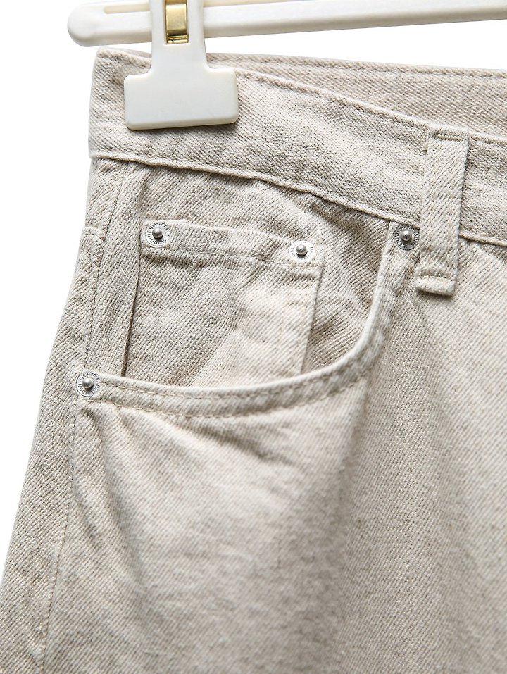 Paper Moon - Korean Women Fashion - #momslook - Natural Linen Denim Wide Pants - 9