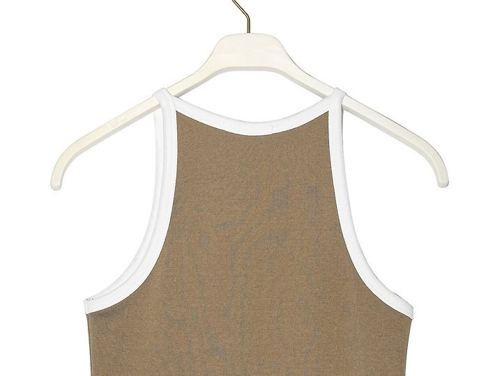 Paper Moon - Korean Women Fashion - #momslook - Color-Block Halter Neck Sleeveless Tank Top - 10