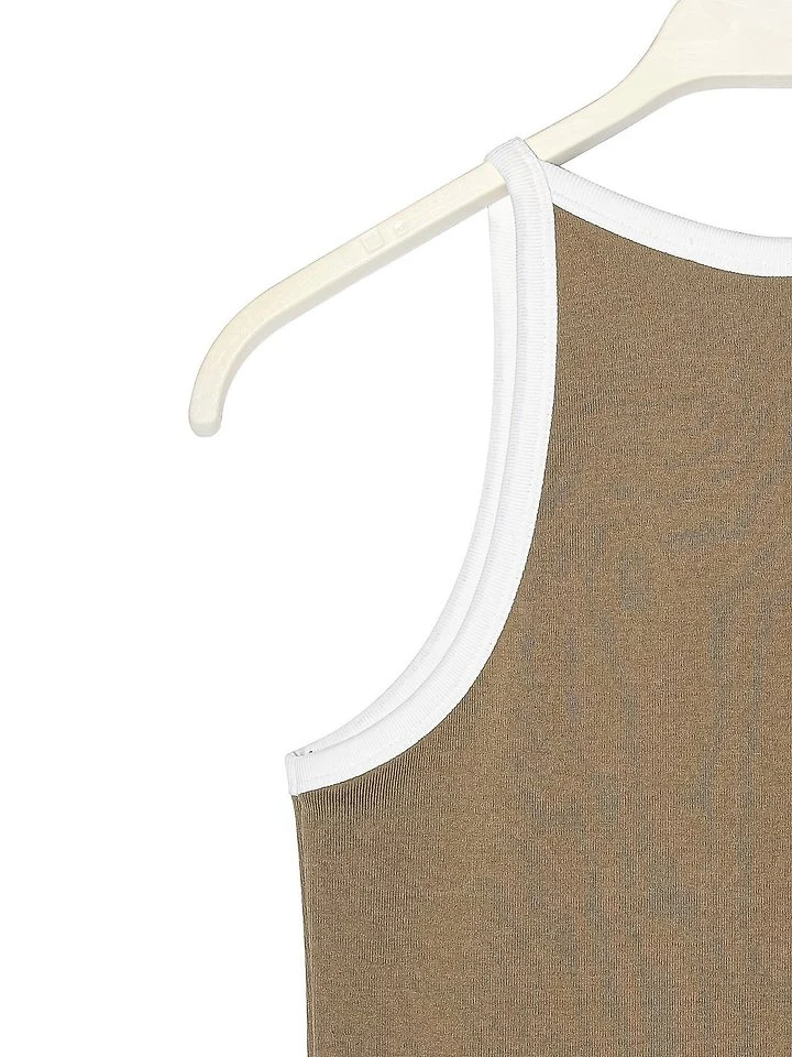 Paper Moon - Korean Women Fashion - #momslook - Color-Block Halter Neck Sleeveless Tank Top - 11