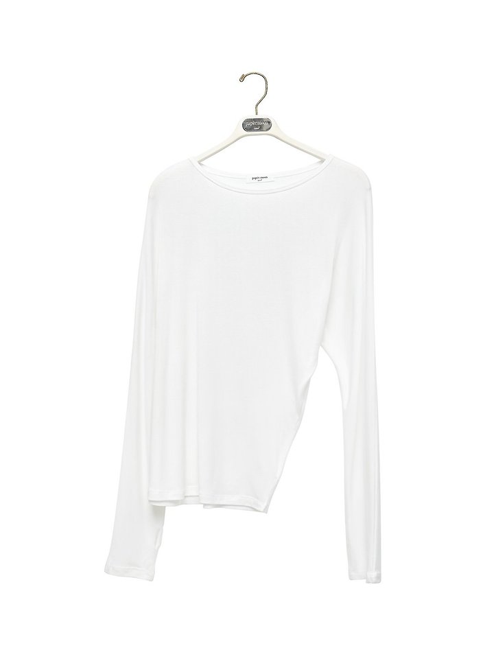 Paper Moon - Korean Women Fashion - #momslook - Draped Off-Shoulder Keyhole Top - 6