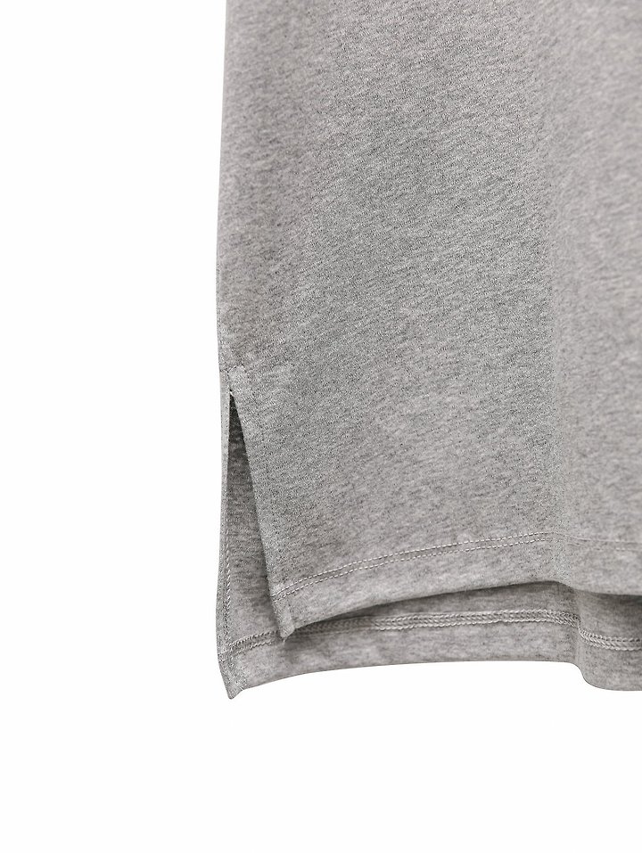 Paper Moon - Korean Women Fashion - #momslook - Premium Cotton Roll-Up Tee - 11