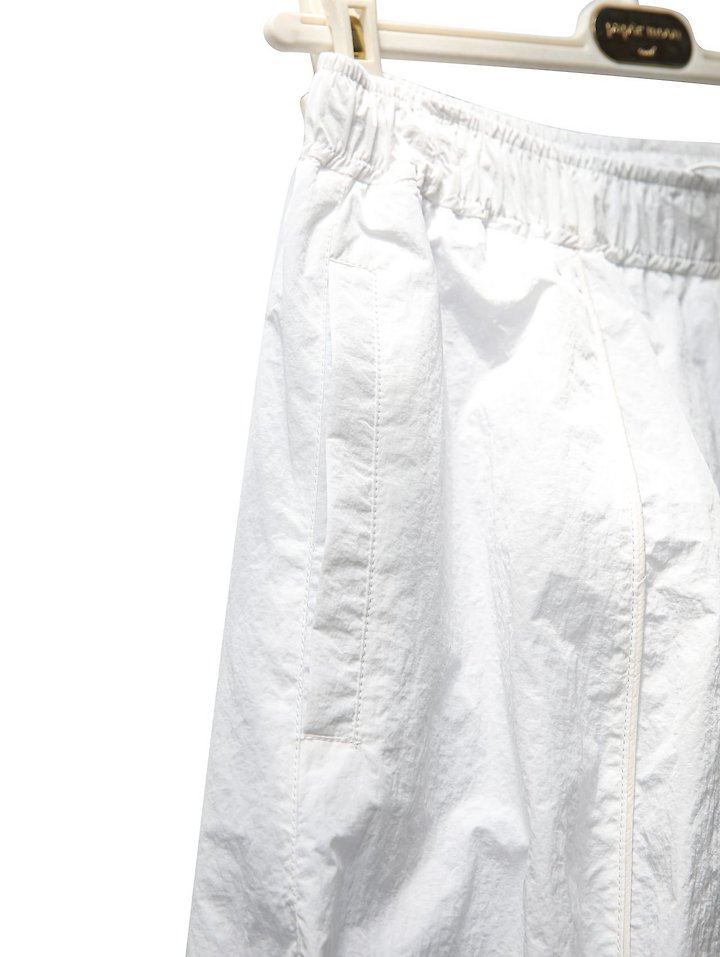 Paper Moon - Korean Women Fashion - #momslook - Nylon Drawstring Wide Twist-Pattern Trousers - 10