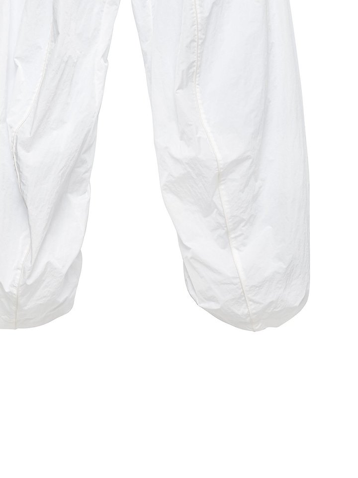 Paper Moon - Korean Women Fashion - #momslook - Nylon Drawstring Wide Twist-Pattern Trousers - 12