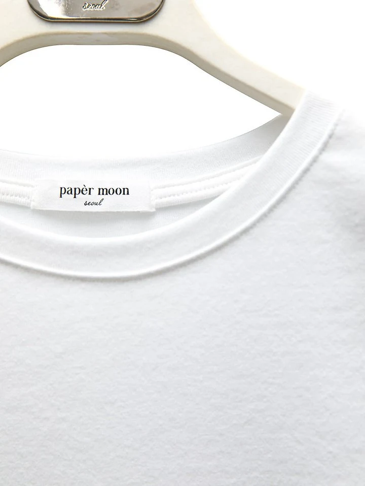 Paper Moon - Korean Women Fashion - #momslook - Essential Cropped Tee - 10