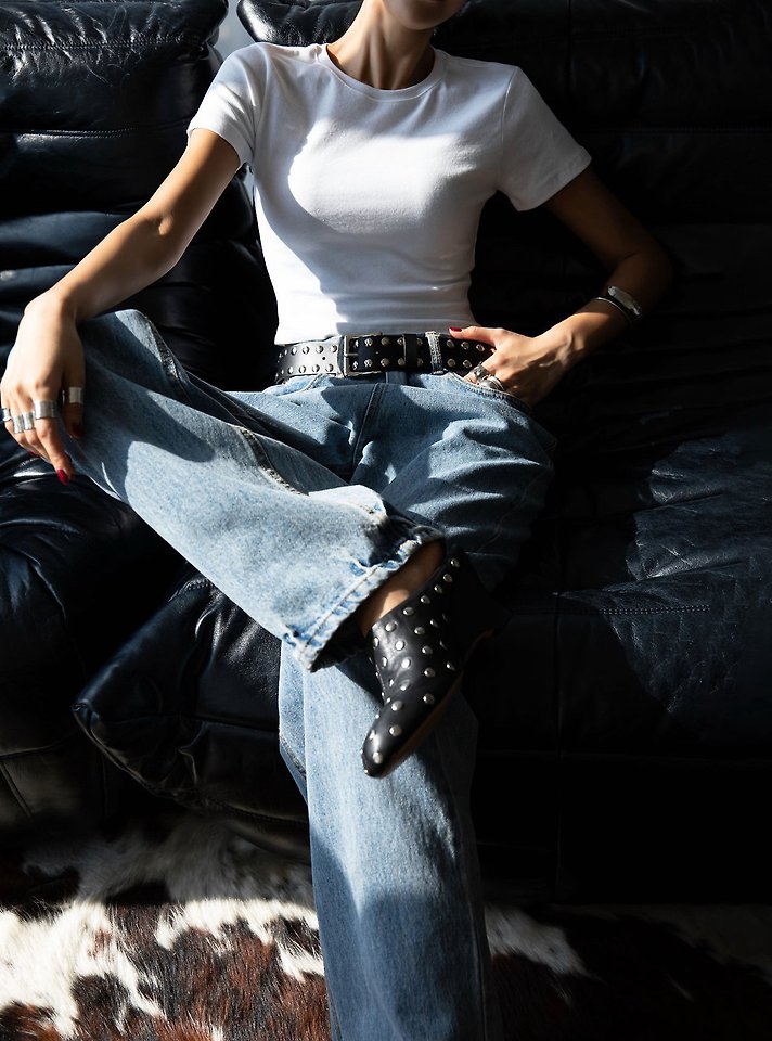 Paper Moon - Korean Women Fashion - #momslook - Essential Cropped Tee - 6