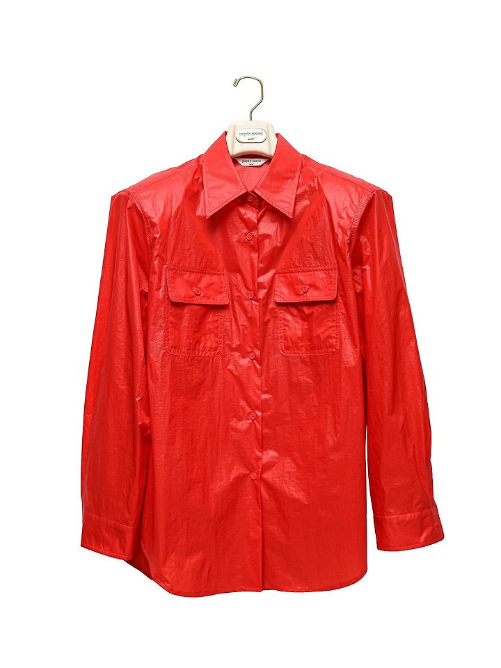 Paper Moon - Korean Women Fashion - #momslook - Nylon Summer Utility Pocket Shirt - 8