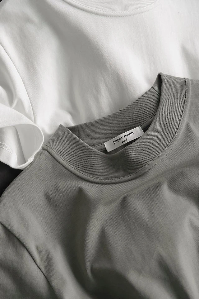 Paper Moon - Korean Women Fashion - #womensfashion - Crew Neck Slim Tee - 4