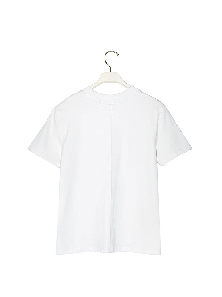 Paper Moon - Korean Women Fashion - #momslook - Crew Neck Slim Tee - 8