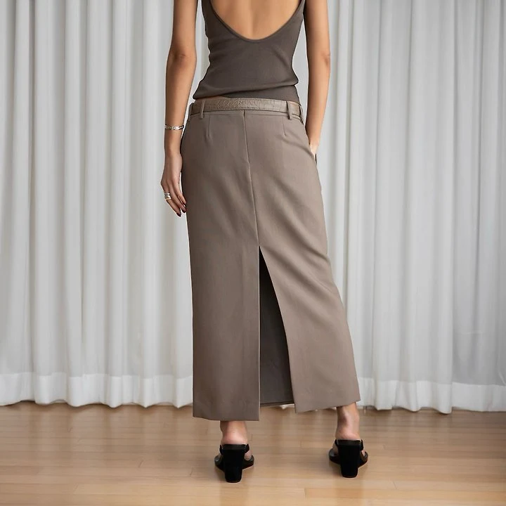 Paper Moon - Korean Women Fashion - #momslook - Classic Back-Slit Midi Pencil Skirt - 2