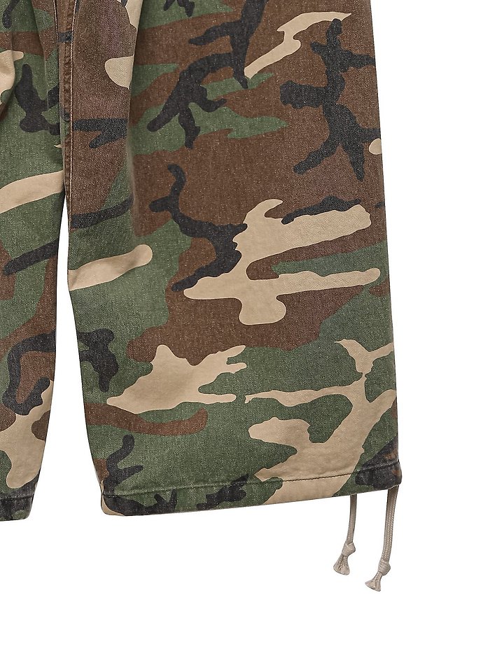 Paper Moon - Korean Women Fashion - #momslook - Camouflage Cotton Banded Maxi Wide Trousers - 12