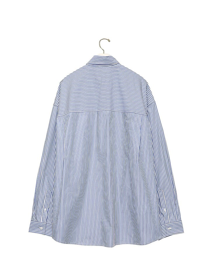 Paper Moon - Korean Women Fashion - #romanticstyle - Lounge Stripe Button-Down Shirt - 7