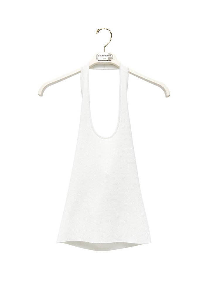 Paper Moon - Korean Women Fashion - #romanticstyle - Classic Halter Neck Knit Top - 6