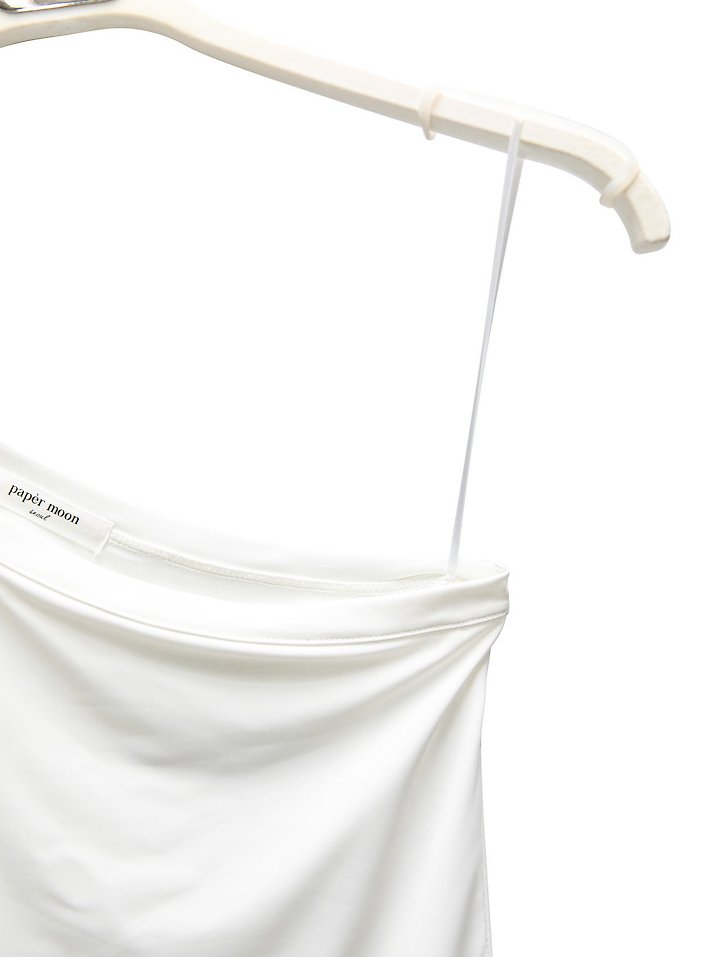 Paper Moon - Korean Women Fashion - #romanticstyle - Asymmetric One-Shoulder Long Sleeve Top - 9