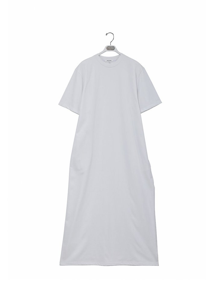 Paper Moon - Korean Women Fashion - #romanticstyle - One-Side Slit Oversized Maxi One-piece - 6