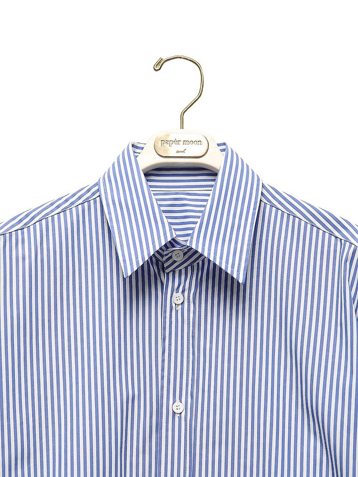 Paper Moon - Korean Women Fashion - #shopsmall - Lounge Stripe Button-Down Shirt - 8