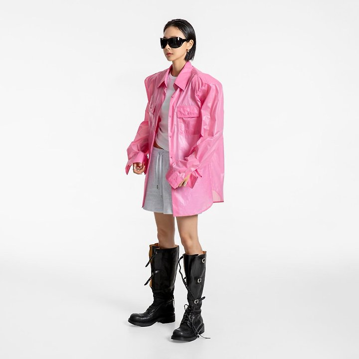 Paper Moon - Korean Women Fashion - #shopsmall - Nylon Summer Utility Pocket Shirt - 2