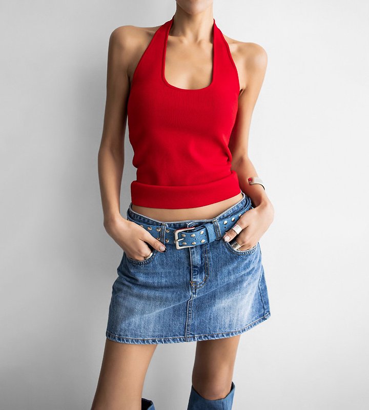 Paper Moon - Korean Women Fashion - #shopsmall - Classic Halter Neck Knit Top - 7