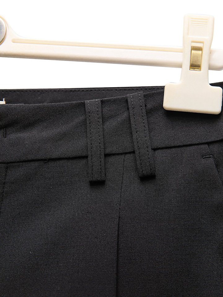 Paper Moon - Korean Women Fashion - #shopsmall - Classic Wide-Fit Bermuda Trousers - 12