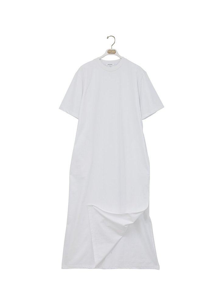 Paper Moon - Korean Women Fashion - #shopsmall - One-Side Slit Oversized Maxi One-piece - 7