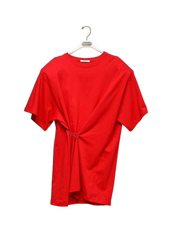 Paper Moon - Korean Women Fashion - #thatsdarling - Pleated Pintuck Detail Oversized Shoulder-Pad Tee - 6