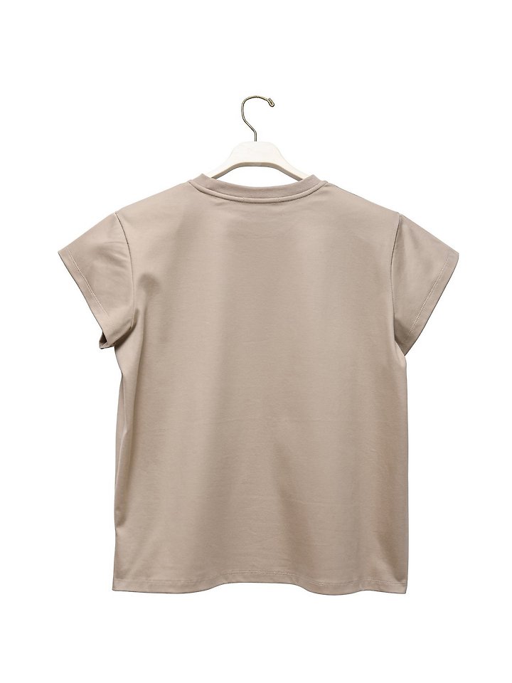 Paper Moon - Korean Women Fashion - #thatsdarling - Padded Shoulder Wing Sleeve Tee - 7