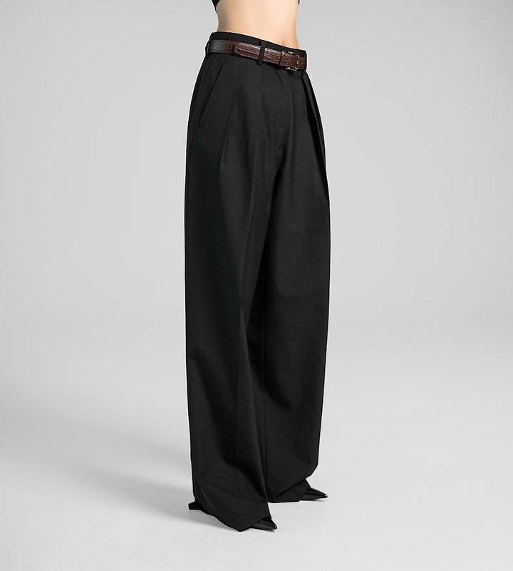 Paper Moon - Korean Women Fashion - #thatsdarling - Summer Wool Low-Waist Trousers