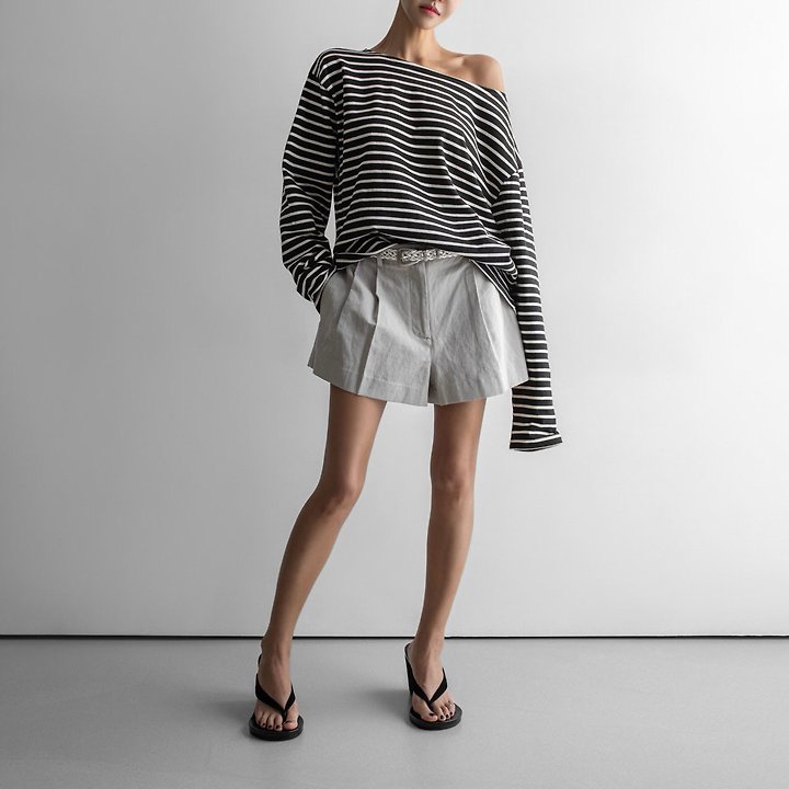 Paper Moon - Korean Women Fashion - #thelittlethings - Washed Linen Chino Shorts - 3