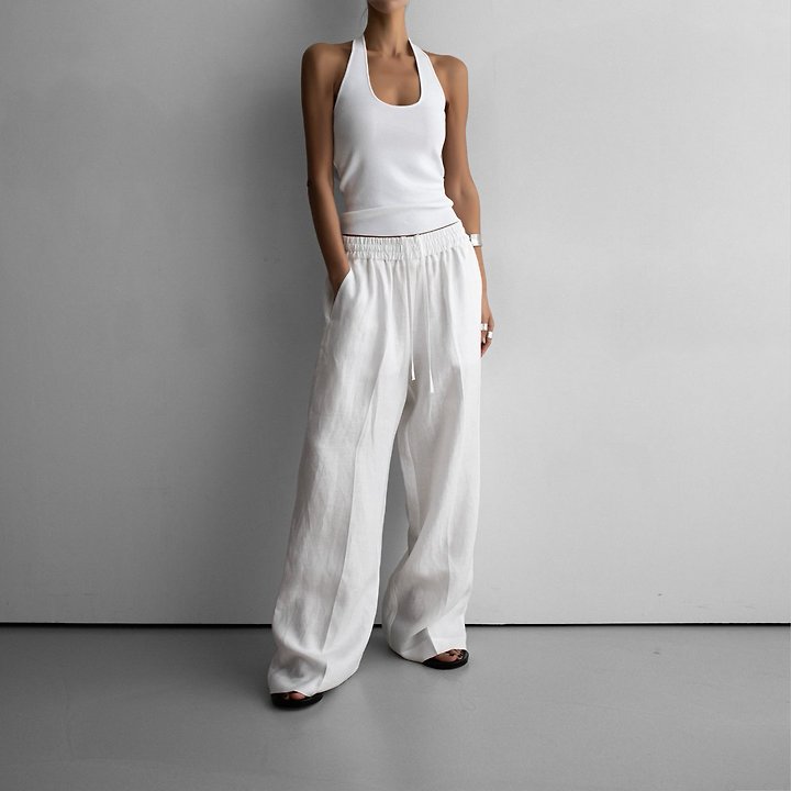 Paper Moon - Korean Women Fashion - #vintageinspired - Classic Halter Neck Knit Top - 2