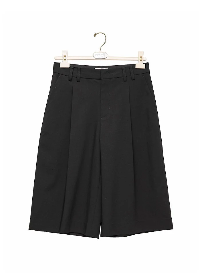Paper Moon - Korean Women Fashion - #vintageinspired - Classic Wide-Fit Bermuda Trousers - 7