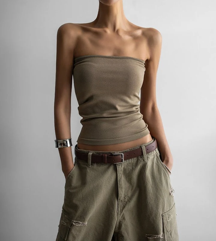 Paper Moon - Korean Women Fashion - #momslook - Slim Tube Knit Top - 4
