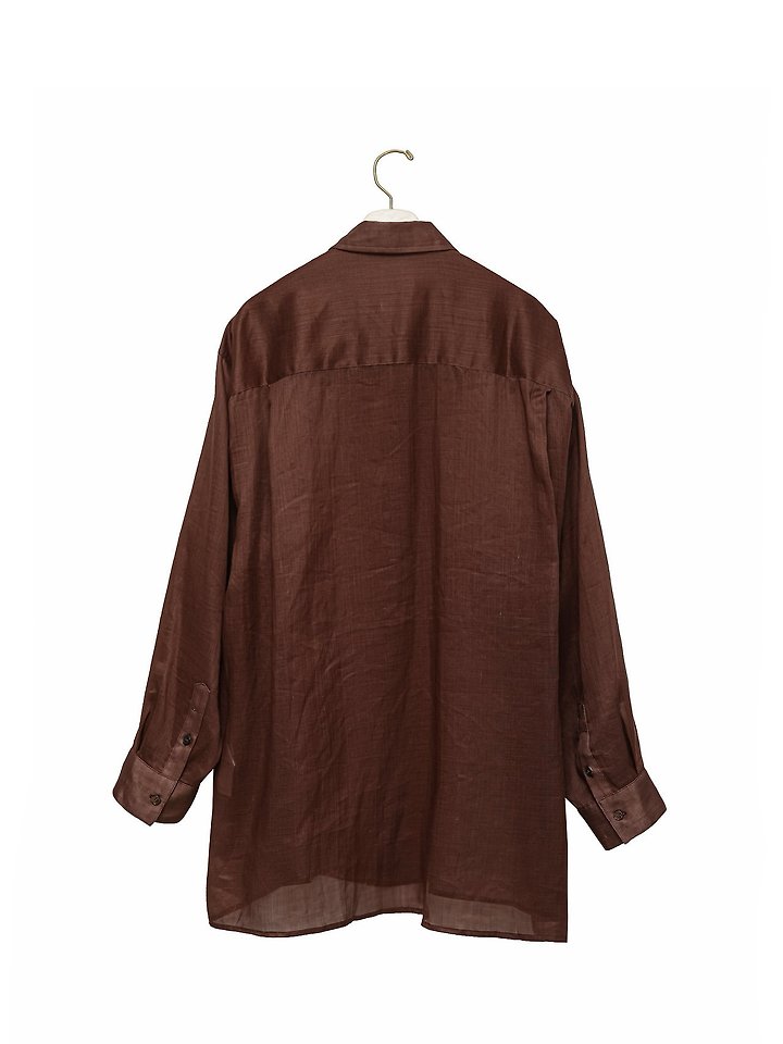 Paper Moon - Korean Women Fashion - #womensfashion - Vivid Oversized Linen Button-Down Shirt - 6