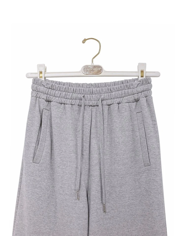 Paper Moon - Korean Women Fashion - #womensfashion - Cut-Detail Wide Sweat Trousers - 9