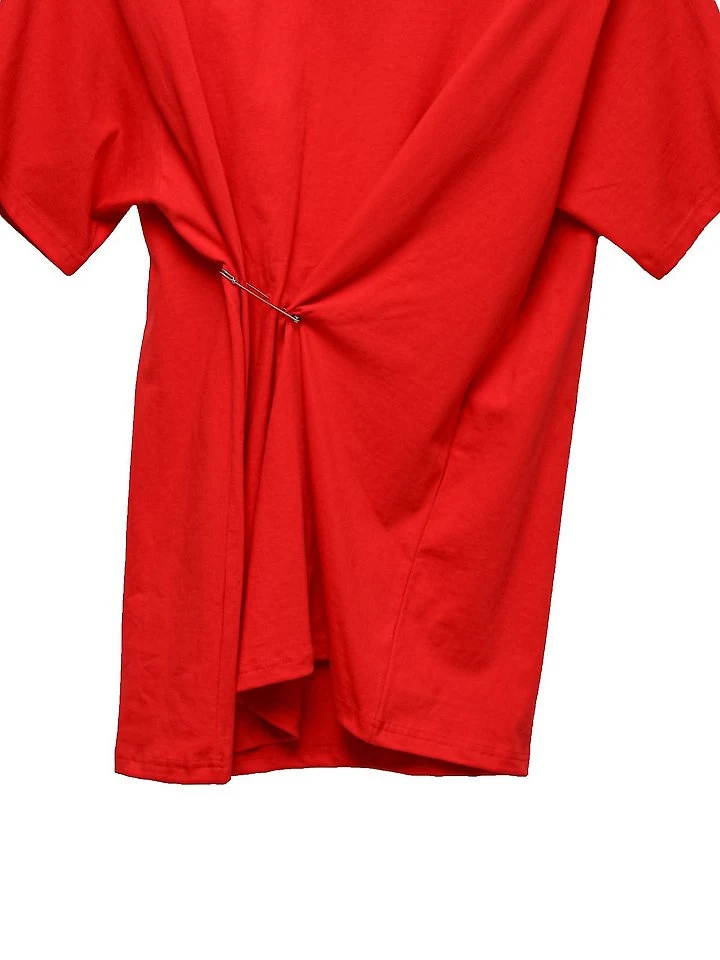 Paper Moon - Korean Women Fashion - #womensfashion - Pleated Pintuck Detail Oversized Shoulder-Pad Tee - 11