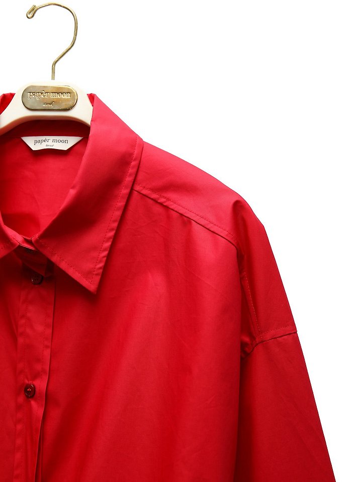 Paper Moon - Korean Women Fashion - #womensfashion - Balloon-Fit Cotton Button-Down Shirt - 9