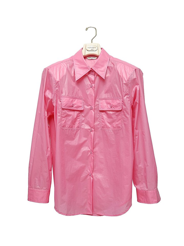 Paper Moon - Korean Women Fashion - #womensfashion - Nylon Summer Utility Pocket Shirt - 6