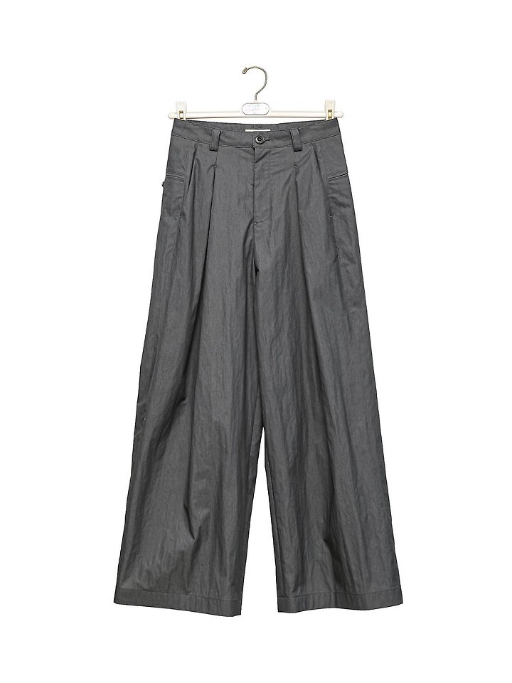 Paper Moon - Korean Women Fashion - #womensfashion - Double-Pleated Belted Wide Trousers - 10