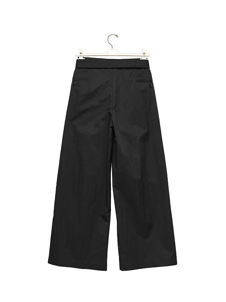 Paper Moon - Korean Women Fashion - #womensfashion - Double-Pleated Belted Wide Trousers - 9