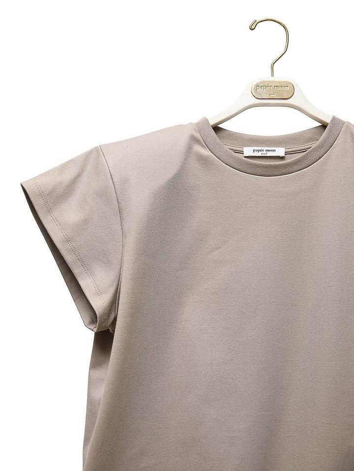 Paper Moon - Korean Women Fashion - #womensfashion - Padded Shoulder Wing Sleeve Tee - 10