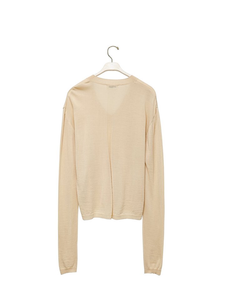 Paper Moon - Korean Women Fashion - #womensfashion - Wool-Silk Deep V-Neck Long Sleeve Knit Top - 7