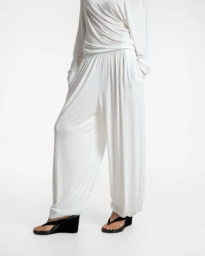 Paper Moon - Korean Women Fashion - #womensfashion - Draped Balloon Jogger Pants - 5