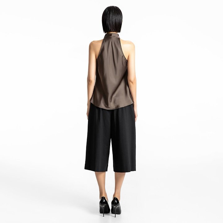 Paper Moon - Korean Women Fashion - #womensfashion - Classic Wide-Fit Bermuda Trousers - 6