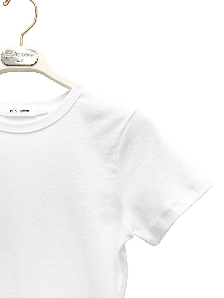 Paper Moon - Korean Women Fashion - #womensfashion - Essential Cropped Tee - 11