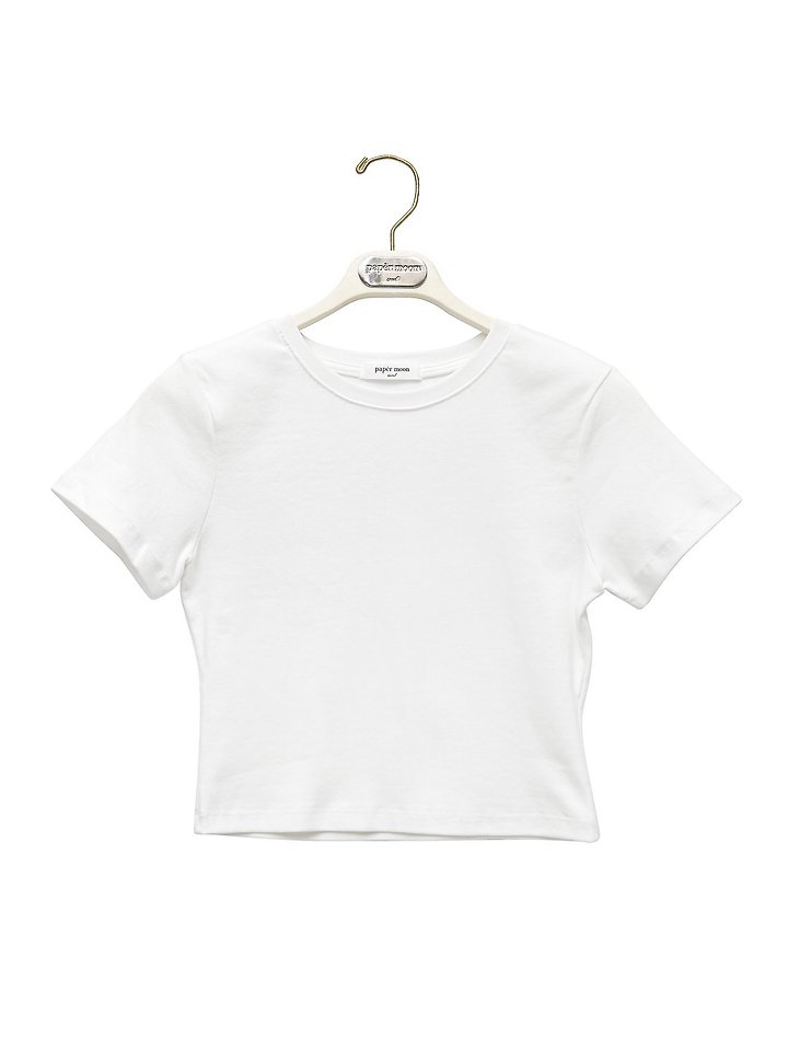 Paper Moon - Korean Women Fashion - #womensfashion - Essential Cropped Tee - 7